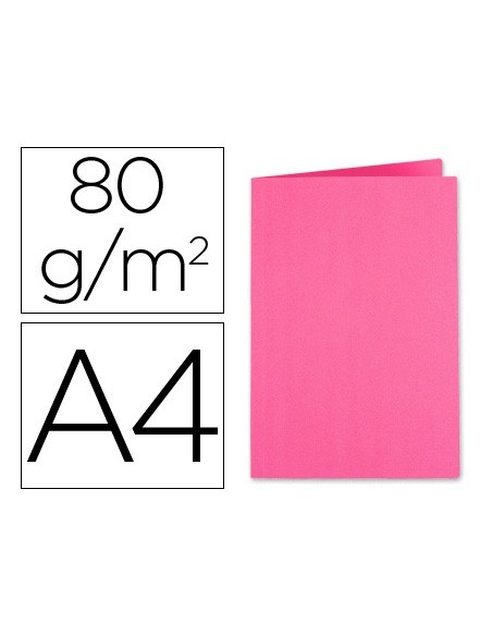 SUBCARPETA A4 80 GR. FINO EXACOMPTA ROSA FUCSIA C/100