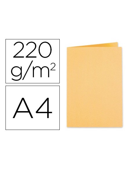 SUBCARPETA A4 220 GR. EXACOMPTA CREMA 100 UD.