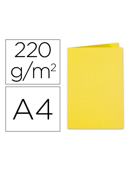 SUBCARPETA A4 220 GR. EXACOMPTA AMARILLO 100 UD.