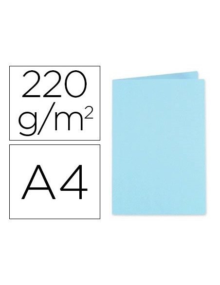 SUBCARPETA A4 220 GR. EXACOMPTA AZUL CLARO 100 UD.