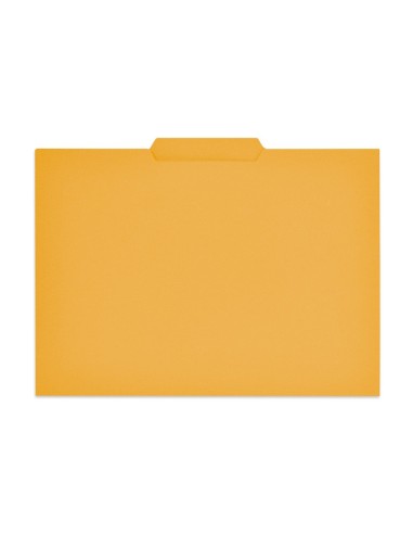 SUBCARPETA FL 250 GR. GIO C/PESTAÑA CENTRAL AMARILLO C/50