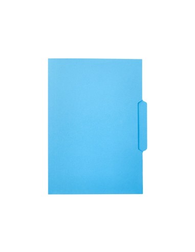 SUBCARPETA CARTULINA  FL. PESTAÑA CENTRAL 240G/M2 AZ.