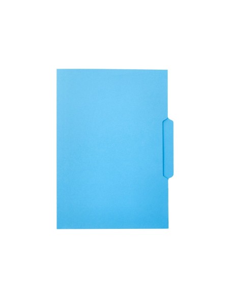 SUBCARPETA CARTULINA  FL. PESTAÑA CENTRAL 240G/M2 AZ.