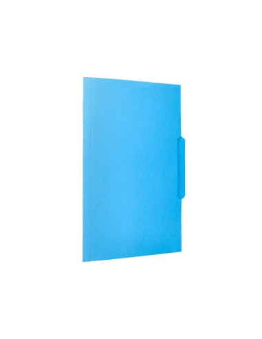 SUBCARPETA CARTULINA  FL. PESTAÑA CENTRAL 240G/M2 AZ.