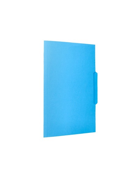 SUBCARPETA CARTULINA  FL. PESTAÑA CENTRAL 240G/M2 AZ.
