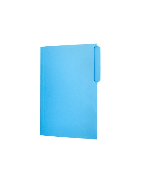 SUBCARPETA CARTULINA  FL. PESTAÑA SUPERIOR 240G/M2 AZ.
