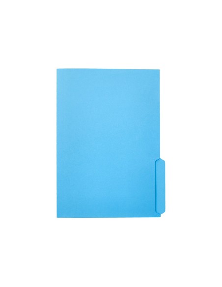 SUBCARPETA CARTULINA  FL. PESTAÑA INFERIOR 240G/M2 AZ.