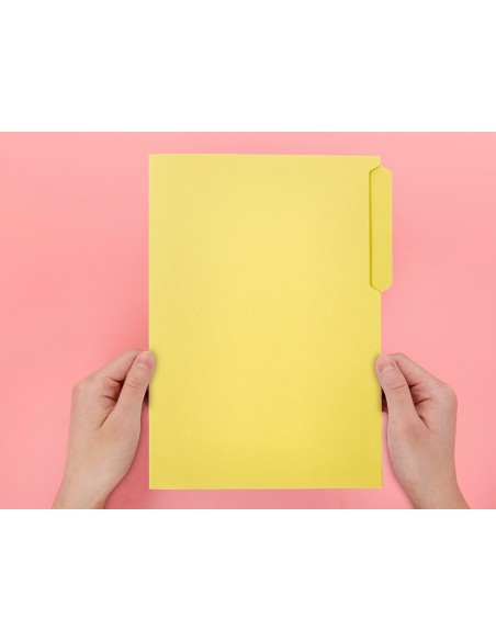 SUBCARPETA CARTULINA  FL. PESTAÑA SUPERIOR 240G/M2 AM.