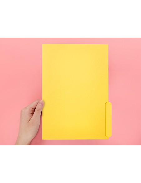 SUBCARPETA CARTULINA  A4 PESTAÑA INFERIOR 240G/M2 AM.