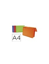 CARPETA LIDERPAPEL PORTADOCUMENTOS POLIPROPILENO DIN A4 COL. SURTIDOS 2