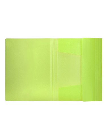 CARPETA GOMAS LIDERPAPEL A4 PP 3 SOLAPAS AM. FLUOR
