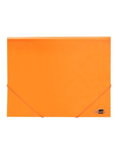 CARPETA GOMAS LIDERPAPEL A4 PP 3 SOLAPAS NJ. FLUOR