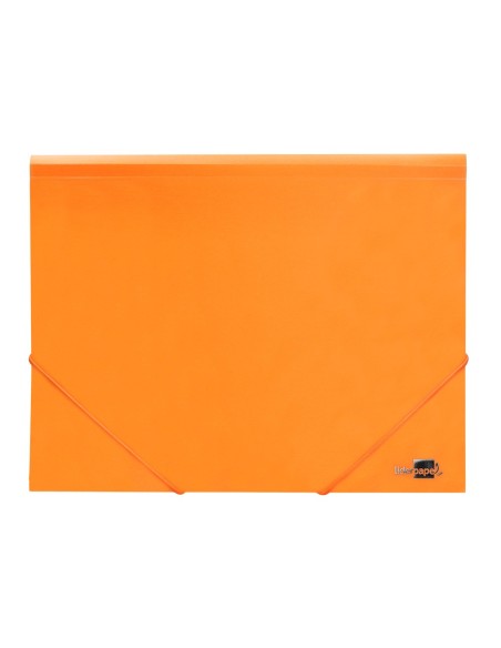 CARPETA GOMAS LIDERPAPEL A4 PP 3 SOLAPAS NJ. FLUOR