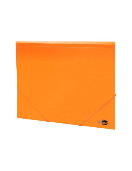 CARPETA GOMAS LIDERPAPEL A4 PP 3 SOLAPAS NJ. FLUOR