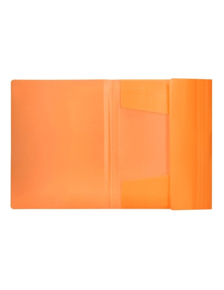 CARPETA GOMAS LIDERPAPEL A4 PP 3 SOLAPAS NJ. FLUOR
