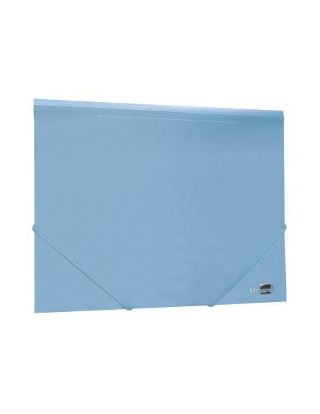 CARPETA GOMAS LIDERPAPEL A4 PP 3 SOLAPAS CELESTE