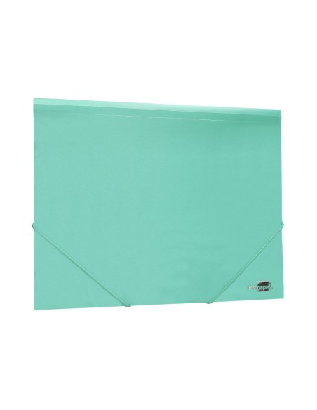 CARPETA GOMAS LIDERPAPEL A4 PP 3 SOLAPAS VE.