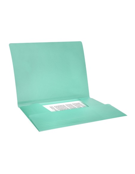 CARPETA GOMAS LIDERPAPEL A4 PP 3 SOLAPAS VE.