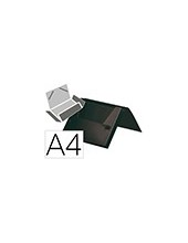 CARPETA PORTADOC. LIDERPAPEL A4 PP LOMO 25MM NG. OPACO C/GOMAS 2