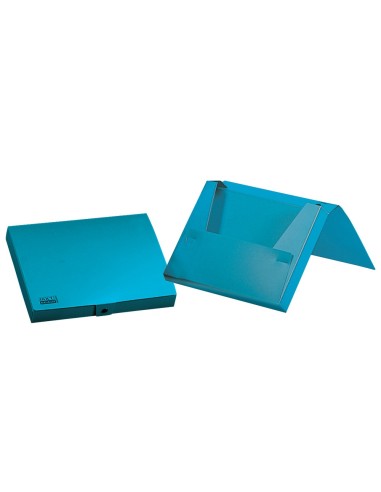 CARPETA PORTADOC. LIDERPAPEL A4 PP LOMO 25MM CEL. OPACO C/GOMAS