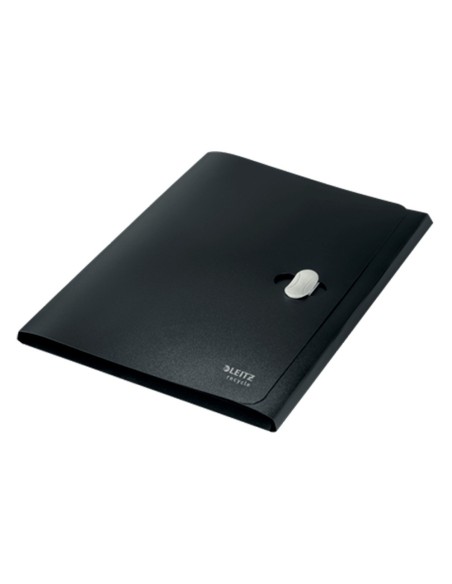 CARPETA LEITZ RECYCLE GOMAS 3 SOLAPAS A4 PP. NG.