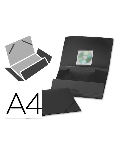 CARPETA GOMAS LIDERPAPEL A4 PP 3 SOLAPAS NG.