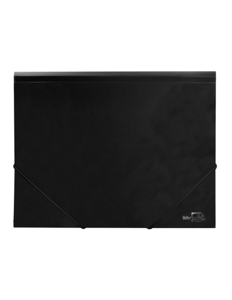 CARPETA GOMAS LIDERPAPEL A4 PP 3 SOLAPAS NG.