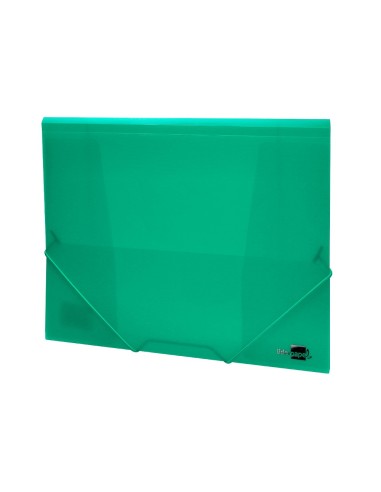 CARPETA GOMAS LIDERPAPEL A4 PP 3 SOLAPAS VE. TPTE.