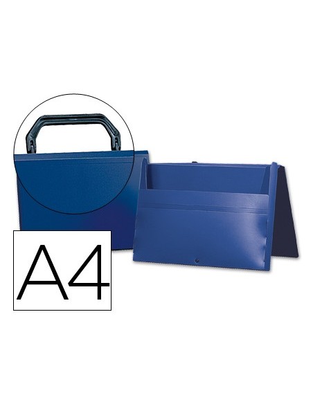 CARPETA BEAUT.PORTADOC.BROCHE 34862 PP DIN A4 AZUL C/ASA
