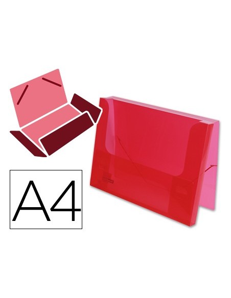 CARPETA PORTADOC. LIDERPAPEL A4 PP LOMO 25MM RJ.TPTE. C/GOMAS