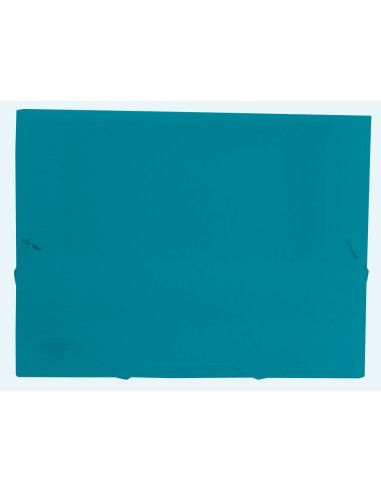 CARPETA PORTADOC. LIDERPAPEL A4 PP LOMO 25MM VE.TPTE. C/GOMAS