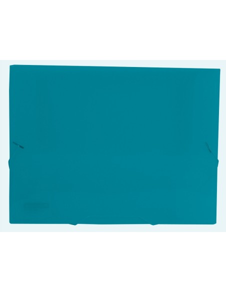 CARPETA PORTADOC. LIDERPAPEL A4 PP LOMO 25MM VE.TPTE. C/GOMAS