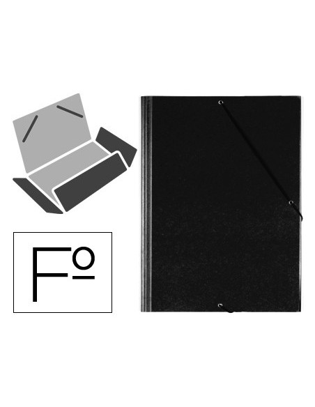 CARPETA GOMAS SARO FL PVC 3 SOLAPAS NG.