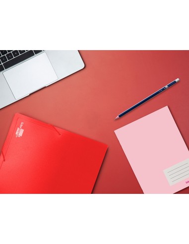 CARPETA BEAUT.PORTADOC.36900 PP DIN A4 ROJA LOMO 50 MM