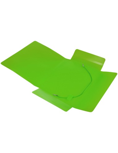 CARPETA GOMAS LIDERPAPEL A5 PP 3 SOLAPAS VE.