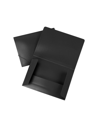 CARPETA GOMAS LIDERPAPEL A5 PP 3 SOLAPAS NG. OPACO
