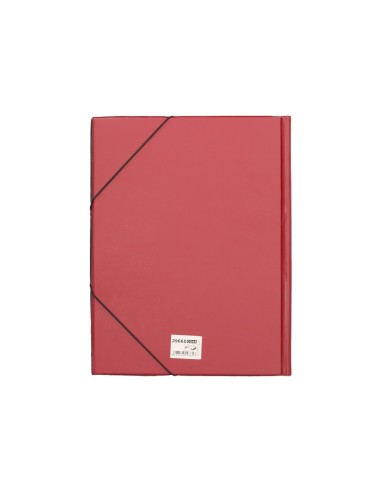 CARPETA GOMAS LIDERPAPEL FL PVC 3 SOLAPAS BURDEOS