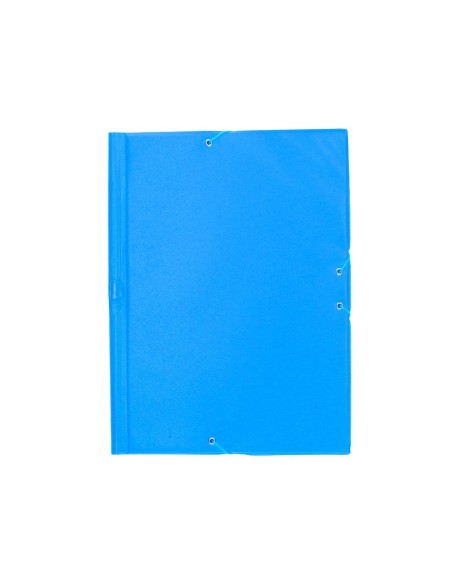 CARPETA GOMAS LIDERPAPEL FL PVC 3 SOLAPAS CEL.