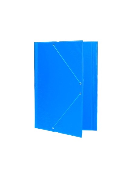 CARPETA GOMAS LIDERPAPEL FL PVC 3 SOLAPAS CEL.