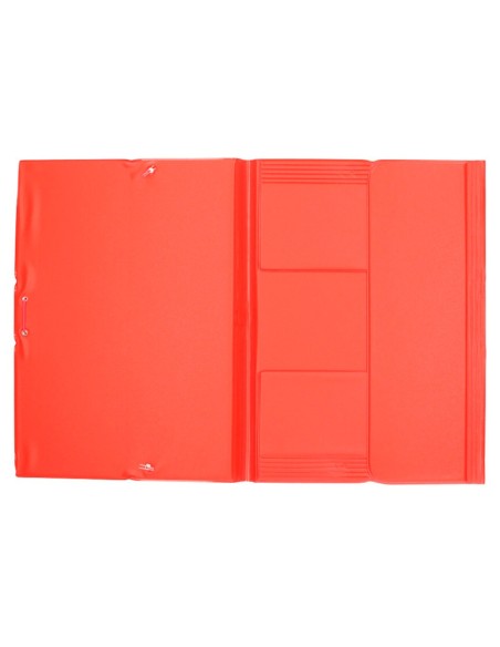 CARPETA GOMAS LIDERPAPEL FL PVC 3 SOLAPAS RJ.