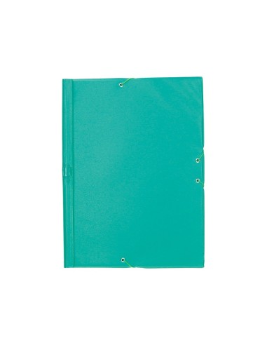 CARPETA GOMAS LIDERPAPEL FL PVC 3 SOLAPAS VE. PISTACHO