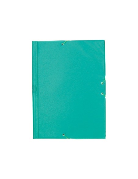 CARPETA GOMAS LIDERPAPEL FL PVC 3 SOLAPAS VE. PISTACHO