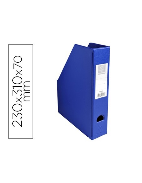 REVISTERO EXACOMPTA PVC LOMO 70MM COLOR AZUL 230X310X70 MM