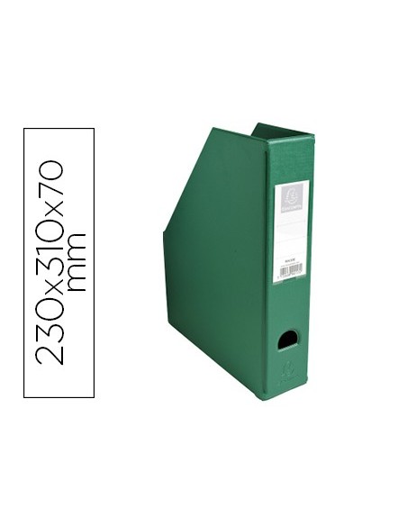 REVISTERO EXACOMPTA PVC LOMO 70MM COLOR VERDE 230X310X70 MM