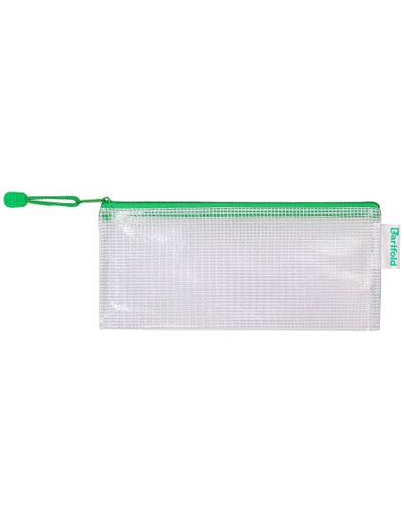 BOLSA MULTIUSOS TARIFOLD PVC 250X115MM AP.SUP.PORTABOLIGRAFO VE.