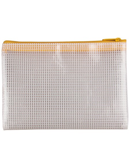 BOLSA MULTIUSOS Q-CON.MALLA DIN A6 APERTURA SUPERIOR CREMALLERA AM.