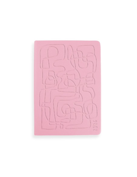 AGENDA ENCUADERNADA  ICARIA A5 2026 DIA PAGINA ROSA PAPEL 70GR.FSC