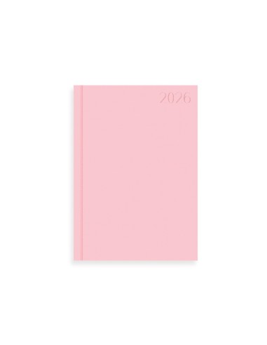AGENDA ENCUADERNADA  CORFU A5 2026 DIA PAGINA ROSA PAPEL 60GR.FSC
