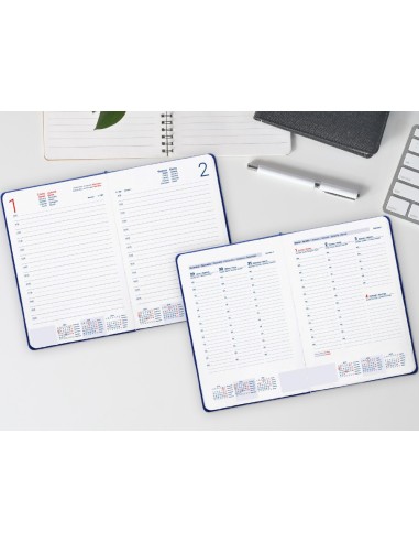 AGENDA ENCUADERNADA  CORFU A5 2026 DIA PAGINA AZ. PAPEL 60GR.FSC