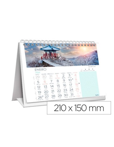 CALENDARIO ESP.TRIANGULAR  IMAGENES CIUDADES 2026 21X15 CM PEGATINAS